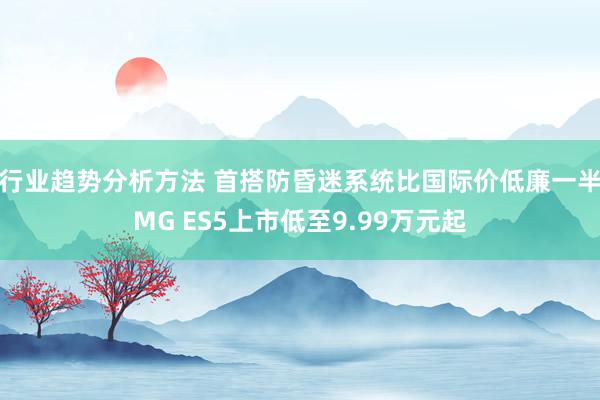 行业趋势分析方法 首搭防昏迷系统比国际价低廉一半MG ES5上市低至9.99万元起